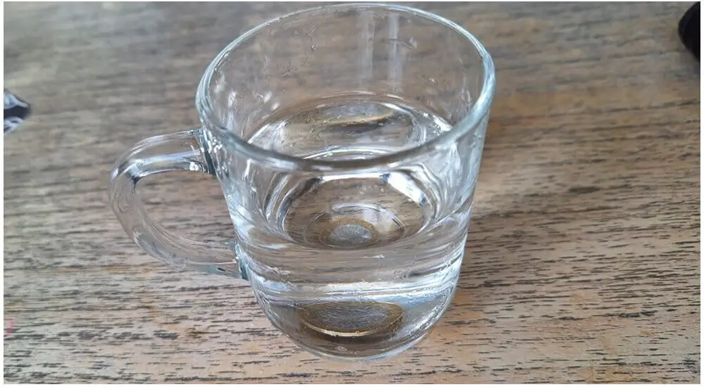 coin in water - refraction